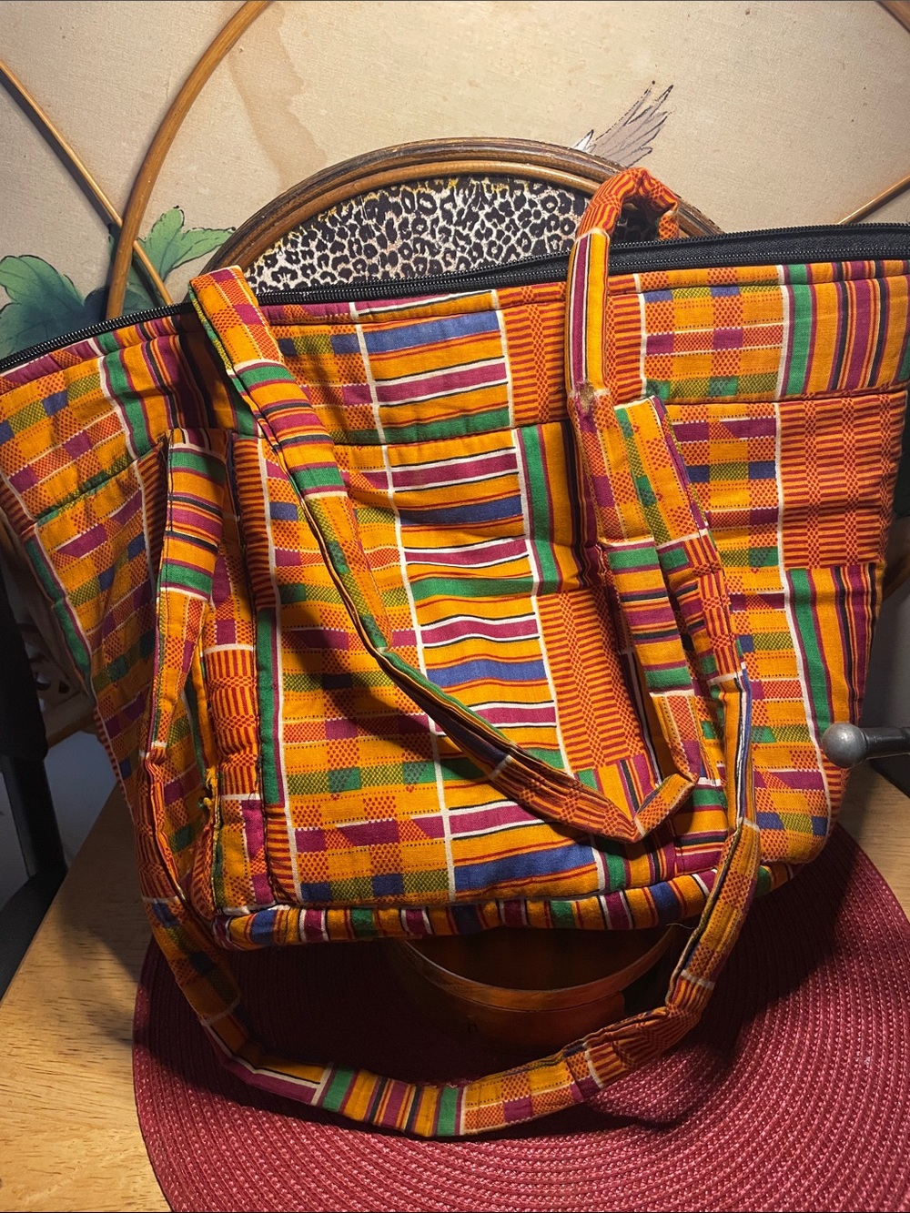 Kente Cloth Shoulder Bag